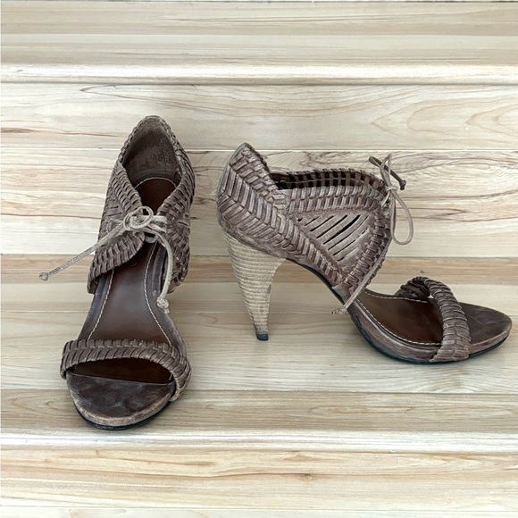 All Saints Braided Leather Sandal - Picture 4 of 9